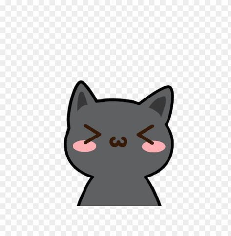 Aesthetic Discord Emoji Transparent, Cat Png Aesthetic, Cat Png Icon, Discord Emojis Png, Cat Transparent Png, Cute Transparent Png, Vaporwave Stickers, Kawaii Transparent, Kawaii Png