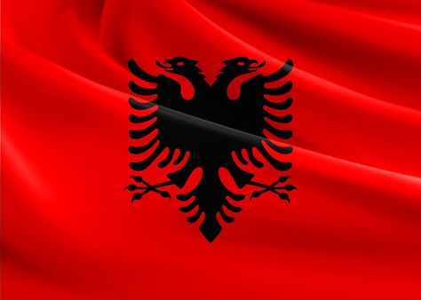 Albanian Flag, Albania Flag, Albanian Culture, Live Screen, Live Screen Wallpaper, Travel Locations, Flags Of The World, Red Flag, Photo Design