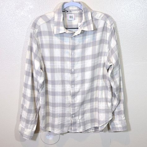 Bdg Urban Outfitters White Men's Flannel Shirt Size: Medium Color: White With Grey Washed Out Flannel Shirt By Bdg, Designed In A Vintage Style. Features A Spread Collar, Long Sleeves, A Single Chest Pocket, A Button Placket And A Curved Hem. Features- Bdg Vintage Flannel Shirt- Allover Plaid Flannel Shirt- Long Sleeves- Button-Down Front- Uo Exclusive Content + Care- 100% Cotton- Machine Wash Men’s Shirt: Size Medium- Fits A Woman’s Size Large 100% Cotton Nwt Happy Shopping! Vintage Flannel Shirt, White Flannel, Bdg Urban Outfitters, Vintage Flannel, Mens Flannel Shirt, Plaid Flannel Shirt, Plaid Flannel, Button Placket, Flannel Shirt