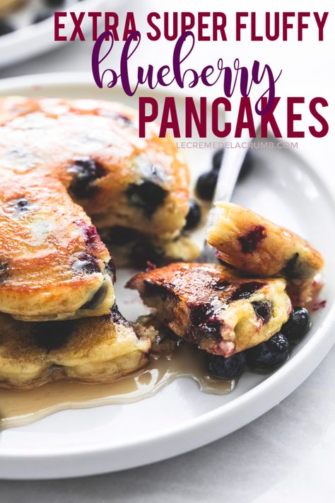 Buttermilk Breakfast, Extra Fluffy Pancakes, Fluffy Blueberry Pancakes, Blueberry Buttermilk Pancakes, Blueberry Pancakes Recipe, Buckwheat Cake, Blueberry Pancakes, Buttermilk Pancakes, Fluffy Pancakes