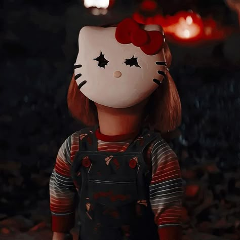 Chucky Series Aesthetic, Chucky Pfp Aesthetic, Chucky Doll Aesthetic, 512x512 Pfp, Chucky Hello Kitty, Stranger Things One, Chucky Aesthetic, Chucky Serie, Chucky Pfp