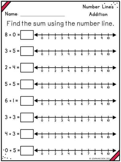 math addition worksheets for kindergarten Addition On Number Line Worksheet, Number Line For Kindergarten, Number Line Addition Worksheet, Number Line Addition, Number Line Worksheet, Addition To 20, Line Math, Kindergarten Addition Worksheets, 20 Number