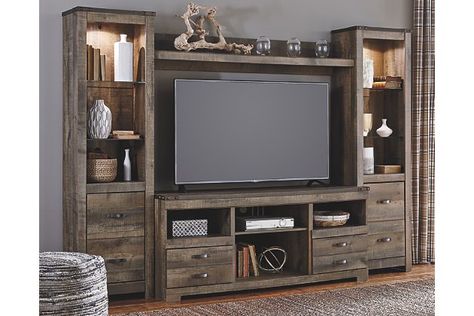 Home Entertainment Furniture, Entertainment Center Design, Large Tv Stands, Entertainment Wall Units, Fireplace Entertainment Center, Home Entertainment Centers, Cabinet Medical, Entertainment Wall, Entertainment Center Decor