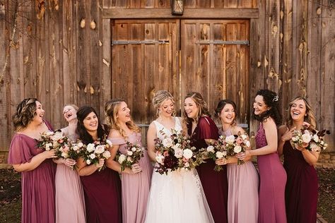 Maroon and Dusty Rose Wedding Color Combos 2024, Mismatched Maroon and Dusty Rose Bridesmaid Dresses, Dusty Rose Wedding Invitations - ColorsBridesmaid Marsala Bridesmaid Dresses, Davids Bridal Chianti Wedding Party, Maroon And Blush Bridesmaid Dresses, Dusty Rose Fall Wedding Color Schemes, Maroon And Pink Bridesmaid Dresses, Bridesmaid Dress Colors Fall, Pink And Maroon Wedding Theme, Mixed Bridesmaid Dresses Fall Wedding Color Palettes, Fall Pink Bridesmaid Dresses