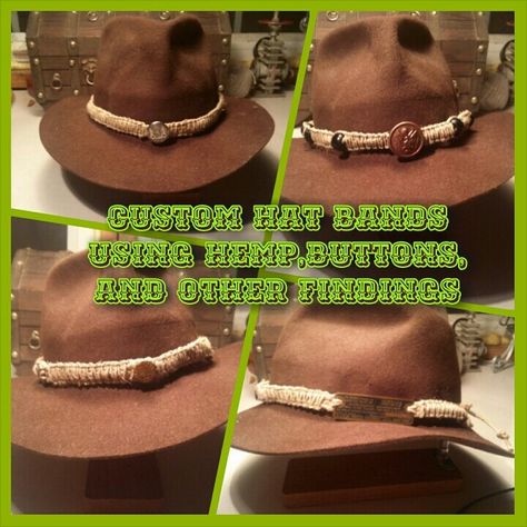 Diy Hat Band, Hat Bands Diy, Cord Projects, Make Your Own Hat, Paracord Weaves, Bulky Yarn Crochet, Hemp Hat, Paracord Ideas, Hat Bands