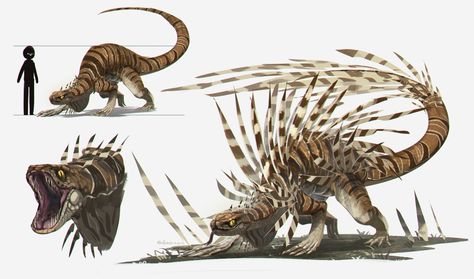 Apocalypse Creatures, Beastman Fantasy Art, Animal Concept Art, Technology Concept Art, Fantasy Creature Design, Alien Wildlife, Fantasy Mounts, Fantasy Pets, Creature Ideas