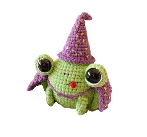 Crochet Wizard, Frog Knitting, Frog Wizard, Wizard Frog, Amigurumi Santa, Frog Crochet, Crochet Frog, Amigurumi Elephant