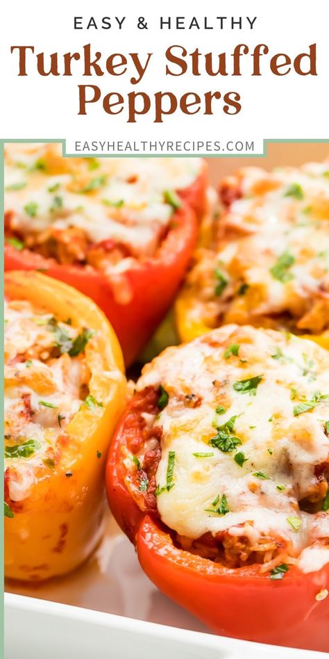 Turkey And Rice Stuffed Bell Peppers, Healthy Stuffed Green Peppers, 21 Day Fix Stuffed Peppers, Stuffed Bell Peppers Turkey Healthy, Healthy Stuffed Peppers Turkey, Easy Turkey Stuffed Bell Peppers, Turkey Meat Stuffed Bell Peppers, Turkey Bell Pepper Recipes, Stuffed Bell Peppers Turkey Quinoa