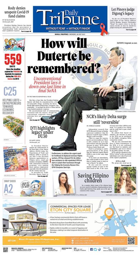 Front Page Newspaper Design, Newspaper Page Design, Filipino Newspaper, Newspaper Layout Design Creative, Newspaper Reference, English Newspaper Articles, Newspaper Logo, Newspaper Design Layout, School Newspaper