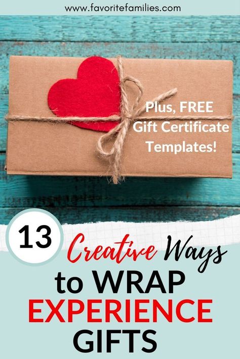 Wondering how to wrap an experience gift? Check out these 13 creative ideas to gift an experience and wrap it in a fun way! #howtowrapexperiencegifts #experiencegifts #wrapanexperiencegift #howtowrapanexperiencegift Spa Gift Certificate Basket, Voucher Gift Wrap Packaging Ideas, How To Wrap A Paper Gift Certificate, How To Gift An Experience, How To Wrap A Gift Voucher, How To Wrap A Gift Certificate, Gift Voucher Wrapping Ideas, Voucher Wrapping Ideas, Gift Certificate Wrapping Ideas