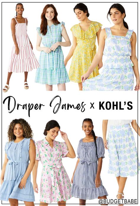 Kohls Dresses Woman, Draper James Dress, Kohls Dresses, Draper James, Reese Witherspoon, Fashion Blog, Women's Fashion, Summer Dresses, Womens Dresses