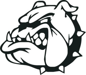 Bulldog Drawing, White Bulldog, Bulldog Mascot, Vinyl Window Decals, Vinyl Bumper Stickers, Purple Collar, Window Vinyl, Sticker Vinyl, Window Stickers