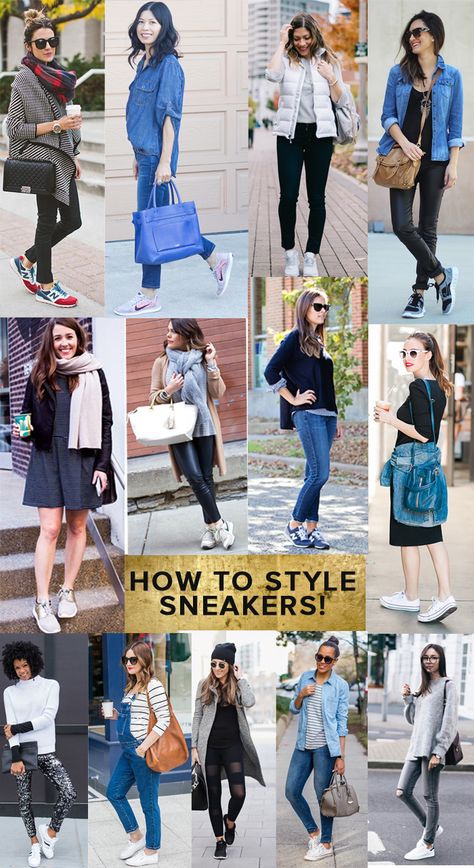 How To Wear Sneakers, Female Outfits, Style Casual Chic, Sneakers Fashion Outfits, Dress Stylish, Sneakers Looks, Shoe Trends, Fashion Female, Style Sneakers