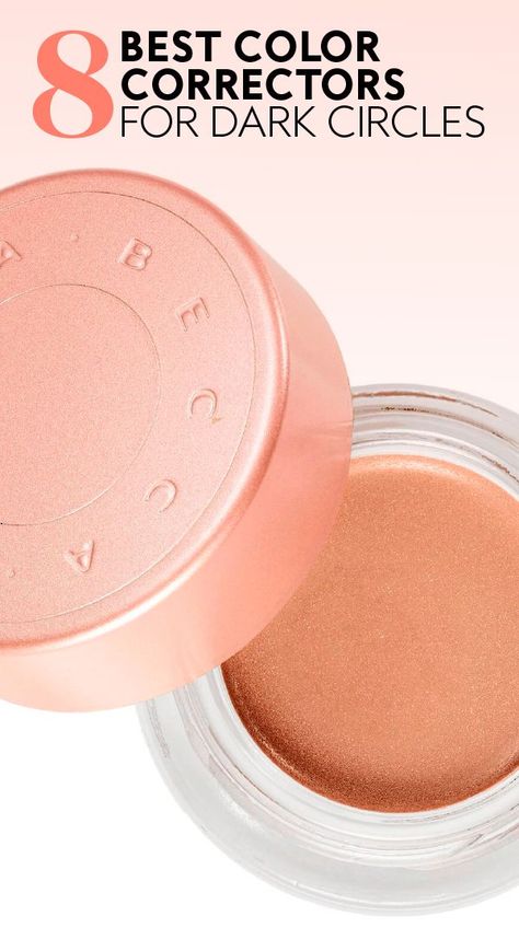 Becca Color Corrector, Color Correction Concealer, What Color Corrector For Dark Circles, Color Corrector For Dark Circles Under Eyes, Peach Corrector Under Eyes, Best Corrector For Dark Circles, Orange Color Corrector Under Eyes, Color Correcting Dark Circles Under Eyes, Dark Spot Corrector Makeup