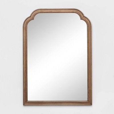 42" X 30" French Country Wall Mirror Brown - Threshold™ : Target French Country Wall Mirror, French Country Mirrors, Kaufmann House, Lattice Wall, Traditional Shelves, French Country Bathroom, Modern Wall Shelf, French Country Bedrooms, French Mirror