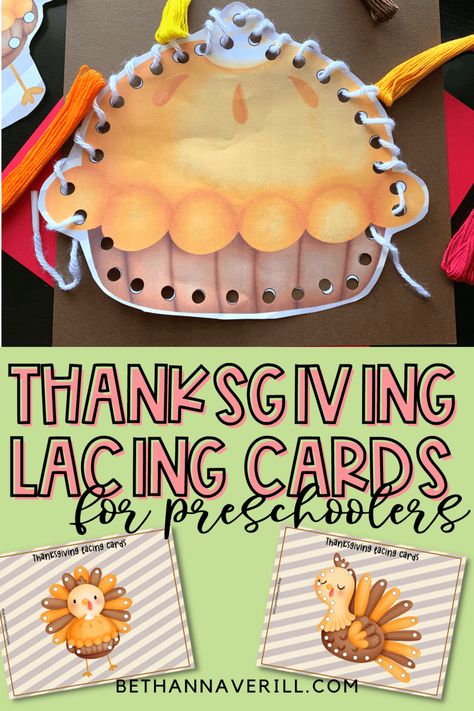 The Most Beautiful Thanksgiving Lacing Cards of All Time Turkey Activity, Holiday Activities For Kids, Lacing Cards, Thanksgiving Printables, Get Things Done, Thanksgiving Activities, Fine Motor Activities, Thanksgiving Cards, Motor Activities