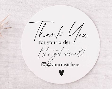 Stickers For Instagram, Kids Wedding Activities, Instagram Stickers, Business Labels, Thank You Labels, Thank You Customers, Packaging Stickers, Business Stickers, Business Thank You