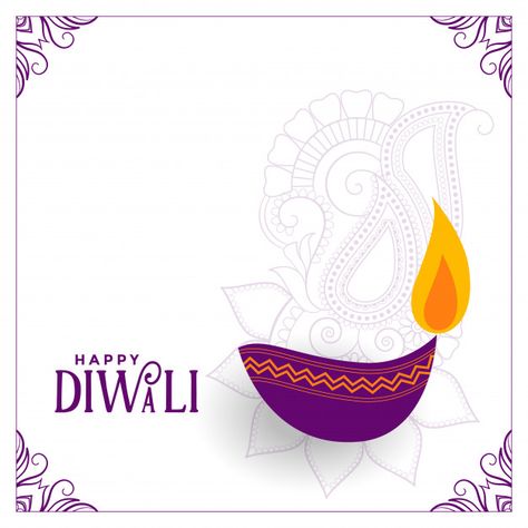 White diwali illustration with purple di... | Free Vector #Freepik #freevector Diwali Illustration, Happy Diwali Poster, Happy Diwali Wishes Images, Diya Designs, Diwali Holiday, Diwali Background, Diwali Drawing, Holographic Wallpapers, Diwali Wallpaper