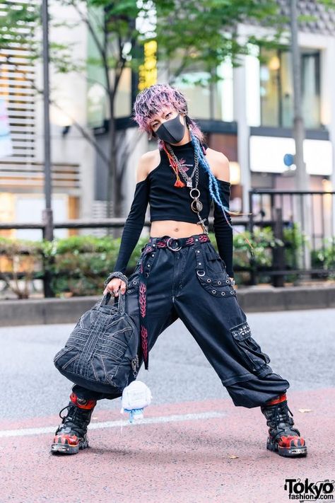 Flame Boots, Tripp Nyc Pants, Japan Fashion Street, Fashion Japanese, Japanese Hair, Harajuku Fashion Street, Tokyo Street Style, Tripp Nyc, Never Mind