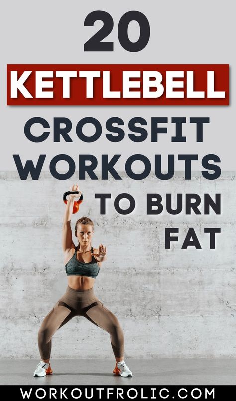 A fine list of 20 kettlebell crossfit workouts to try out at home or at the gym. #crossfitworkouts #crossfit #kettlebellworkout Beginner Crossfit, Crossfit Workouts For Beginners, Kettlebell Hiit, Emom Workout, Dumbbell Workout At Home, Crossfit Workouts At Home, Crossfit At Home, Functional Workouts, Push Your Limits