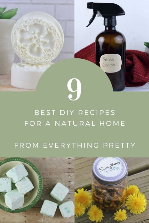 How to make 9 natural living recipes for your home. These recipes are simple and perfect for beginners. Learn how to make green products with essential oils. If you need inspiration and ideas for a healthy home and family, check these out. Make DIY products with these tips for a healthy lifestyle. #essentialoils #naturalliving #natural #diy Glass Cleaner Recipe, Essential Oil Bug Repellent, How To Make Green, Natural Cleaning Recipes, Green Products, How To Make Greens, Cleaner Recipes, Diy Products, Diy Beauty Recipes