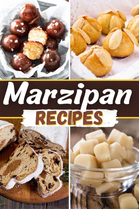 You might think that these marzipan recipes are just for the holidays, but I think this soft and buttery almond candy should be used year-round! Almond Marzipan Cookies, Dutch Pastry Recipes, Almond Paste Uses, Marzipan Recipes Baking, How To Make Marzipan Recipes, Recipes With Marzipan Paste, Recipes Using Marzipan, German Marzipan Cookies, Marzipan Cake Recipe