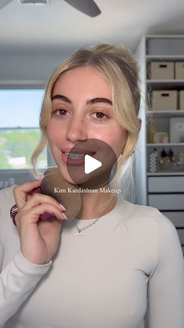 Kim Kardashian Makeup Tutorial, Kardashian Makeup, Kim Kardashian Makeup, Dark Blush, Makeup List, Blush Stick, Contour Stick, Makeup Product, Inspired Makeup