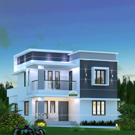 Stunning modern house rendering Small House Front Design Elevation, Small Modern Home Design Plans, Kerala Home Design Modern, Simple House Exterior Design, Modern Bungalow House Design, Exterior House Colors Combinations, China Architecture, House Outer Design, Affordable House Plans