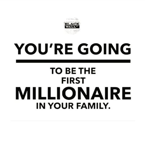 Rory Chambers on Instagram: “You’re going to be the first millionaire in your family! NOTE TO SELF!❤️❤️❤️ . If you know that you’re working towards achieving financial…” First Millionaire In Family, Millionaire Aesthetic, Family Vision Board, Family Vision, Signs From The Universe, Money Success, Accounting And Finance, Mom Boss, 2024 Vision