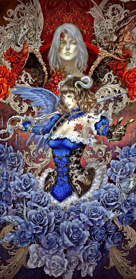 Bloodstained Ritual Of The Night, Ayami Kojima, Asian Style Art, Castlevania Wallpaper, Art Amour, Whatsapp Wallpapers Hd, Bel Art, Art Mignon, Gothic Fantasy Art