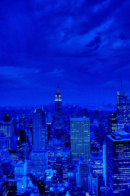 Party Branding, New York Party, New York Buildings, New York Wallpaper, Dark Blue Wallpaper, Everything Is Blue, Hot Blue, Light Blue Aesthetic, Neon Aesthetic