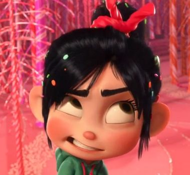 Vanelope - face Vanellope Von Schweetz, A Cartoon, Black