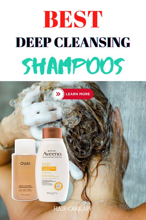 Deep Cleansing Shampoo is a must for everyone who cares about their hair. You need such hair product even more often if you live in a hard water area. Make sure you've included this little gems in your hair routine #shampoo #haircare Routine Shampoo, Chelating Shampoo, Apple Cider Vinegar Shampoo, Dry Itchy Scalp, Detox Shampoo, Hair Issues, Cleansing Shampoo, Grow Long Hair, Clarifying Shampoo