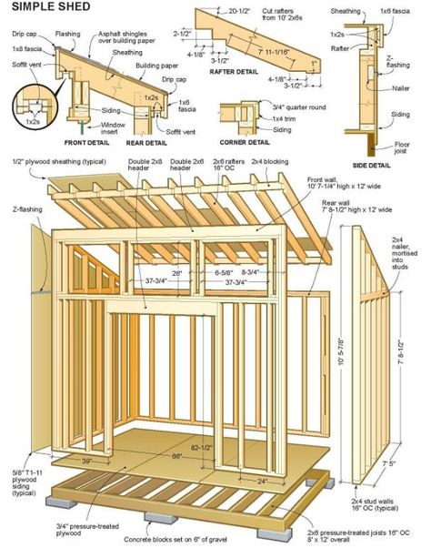 Shed Design Plans, Small Shed Plans, Diy Storage Shed Plans, Shed Blueprints, Wooden Shed, Halloween Patio, Lean To Shed Plans, Diy Storage Shed, Wood Shed Plans