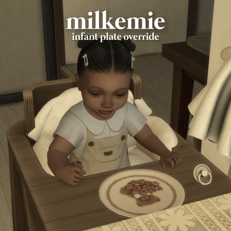 Sims 4 Infant Food, High Chair Sims 4 Cc, Sims 4 Cc Newborn Override, Sims Aesthetic, Sims 4 Tsr, Cc Mods, Sims 4 Children, Baby Plates, Cc Sims