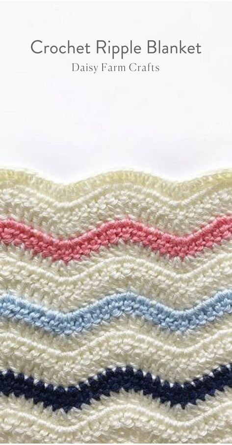 Easy Ripple Afghan Pattern Free, Wavy Crochet Blanket Pattern Free, 3 Color Crochet Blanket Pattern, Crochet Ripple Afghan Pattern Free, Crochet Afgans Patterns, Crochet Ripple Blanket Pattern, Ripple Crochet Pattern Free, Ripple Baby Blanket Crochet Pattern, Ripple Stitch Crochet