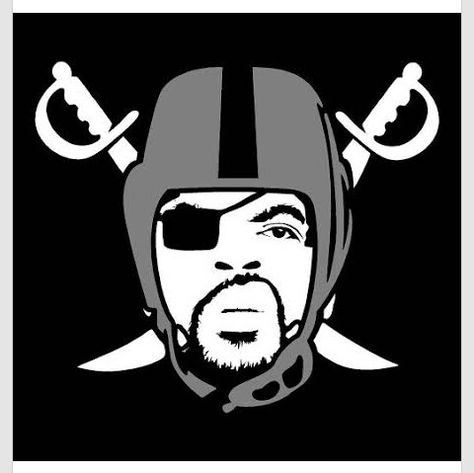 Ice Cube pirate Oakland Raiders Wallpapers, Oakland Raiders Fans, Raiders Wallpaper, Los Vegas, Raiders Stuff, Oakland Raiders Logo, Raiders Shirt, Raiders Baby, Raiders Girl