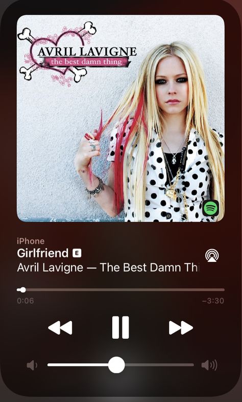 Avril Lavigne Songs, Girlfriend Avril, The Best Damn Thing, Poster Pictures, Avril Lavigne, A Teen, Music Playlist, Like You, Songs