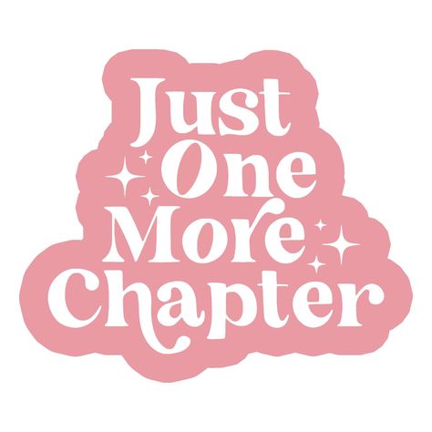 PRICES MAY VARY. Title: Just one More Chapter Sticker, Kindle Bookish Sticker, Booktok Decal, Book Club Sticker, Reader Sticker Gift, Bookworm, Book Merch, Reading Lovers (2 inch)…. Product Type: Categories > Arts & Crafts > Stickers