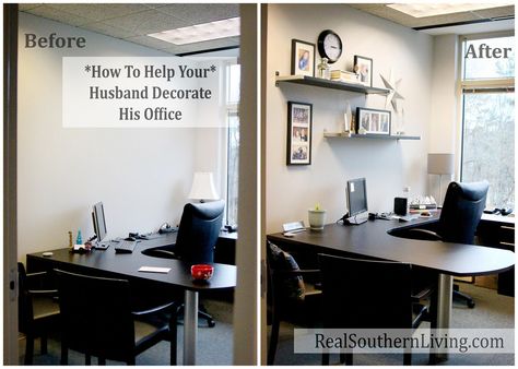 Office Decor Professional Work, Mom Office, Decorate Office, Work Office Ideas, Office Wall Colors, Office Decor Professional Business, Small Office Decor, Male Office Decor, Boring Office