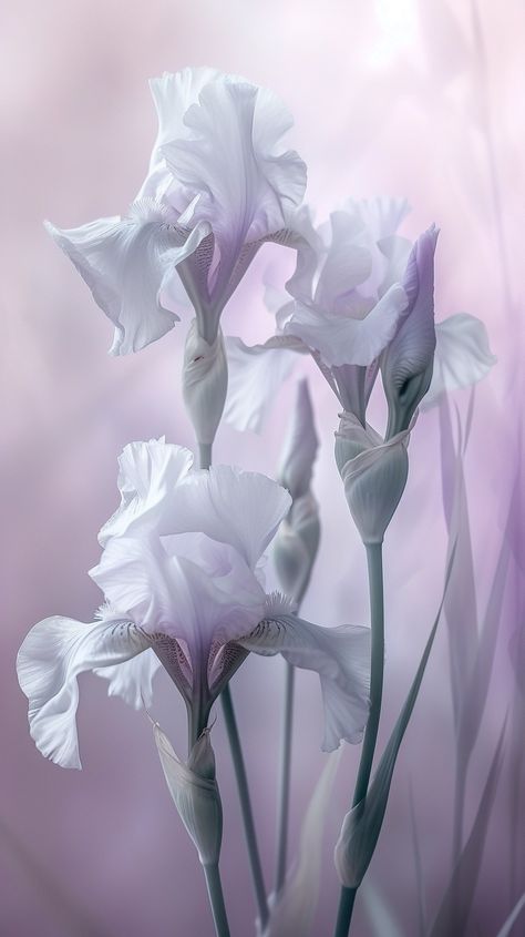 Ethereal Iris Blooms - Download Free Photo Now - StockCake Iris Wallpaper Aesthetic, Iris Flower Wallpaper, Iris Flowers Aesthetic, Iris Core, Iris Aesthetic, Iris Wallpaper, Flower References, Iris Photography, Purple Backdrop