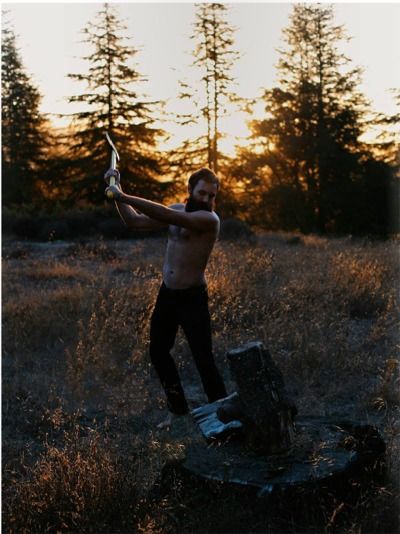 Be. Chopping Wood, Men Photoshoot, Its A Mans World, Hipster Man, Mountain Man, Mans World, Shirtless Men, Lumberjack, Model Photography