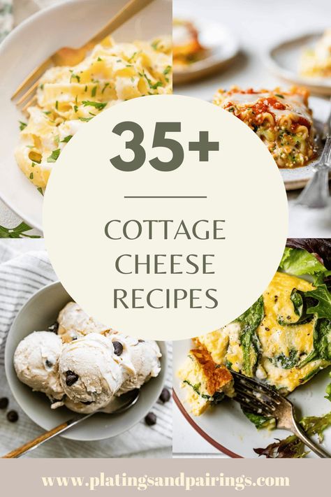 35+ Cottage Cheese Recipes (High Protein & Healthy) - Platings + Pairings Low Carb Cottage Cheese Recipes, Purewow Recipes, Cottage Cheese Recipes Healthy, Cottage Cheese Desserts, Cottage Meals, Cheese Pudding, Cottage Cheese Pancakes, Feta Recipes, Cottage Cheese Recipes