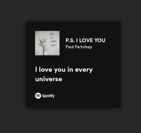 P S I Love You Spotify, P S I Love You, Love Yourself Album, I Love You Song, Live Songs, I Love You Pictures, Romantic Films, Why I Love You, Spotify Lyrics