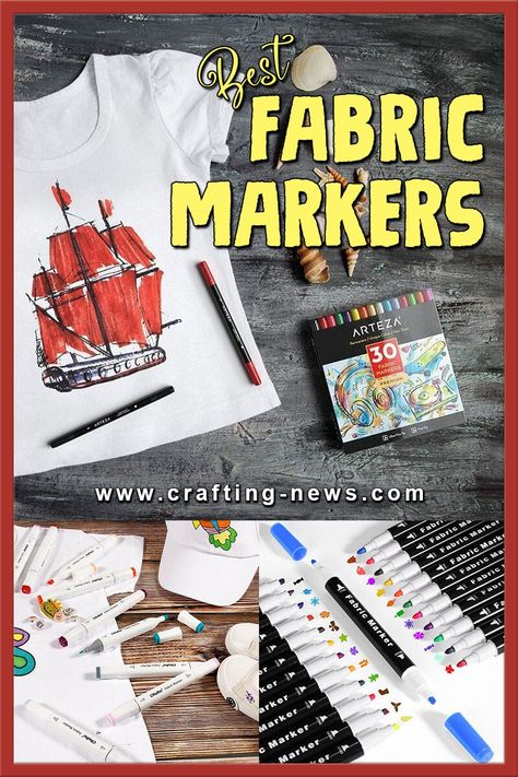 Fabric Markers Ideas, T Shirt Drawing Ideas Fabric Markers, Fabric Markers Diy T Shirts, Fabric Marker Ideas, Best Fabric Paint, Custom Canvas Bag, Make Your Own Stencils, Diy Marker, Types Of Fabric