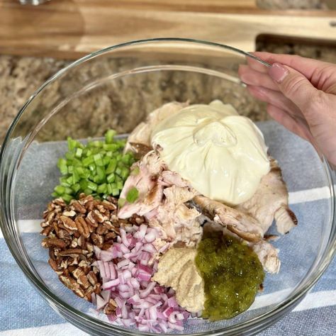 Southern Chicken Salad w/VIDEO - Dinner in 321 Southern Chicken Salad Recipe, Southern Chicken Salad, Dinner In 321, Chicken Salad Chick Recipe, Southern Salad, Eat More Chicken, Southern Chicken, Chicke Recipes, Chicken Salad Recipe