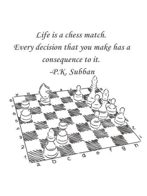 Life is a chess match. Every decision that you make has a consequence to it - P.K. Subban Life Is Like A Game Of Chess Quotes, Quotes About Chess, Chess Match, Chess Quotes, Game Quotes, Anime Quotes Inspirational, Chess Game, Anime Quotes, Relatable Quotes