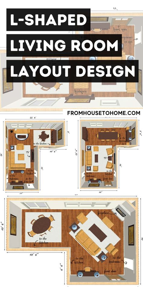 l-shaped living room layout design L Shaped Living And Dining Room Layout, L Shaped Living Room Layout With Tv, L Shape Living Room Designs, Small Living And Dining Room Layout, L Sectional Living Room Layout, L Shaped Couch Living Room Layout, Living Room Layout With Sectional, L Shaped Living Room Layout, Sectional Living Room Layout