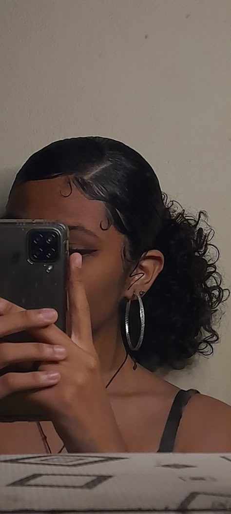 Medium Short Hairstyle Women Curly, Black Tomboy Hairstyles, Short Curly Messy Buns, Afro Hairstyles For School, Ideias De Baby Hair, Brown Skin Curly Hair, Peinados Con Baby Hair, Baddie Curly Hairstyles Short, Cute Curly Hair Styles