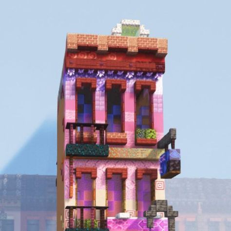 Minecraft Fire Escape, Fire Escape Shelf, Building Renovation, Tier 1, Fire Escape, Minecraft Builds, Rooftop Garden, June 19, Special Thanks